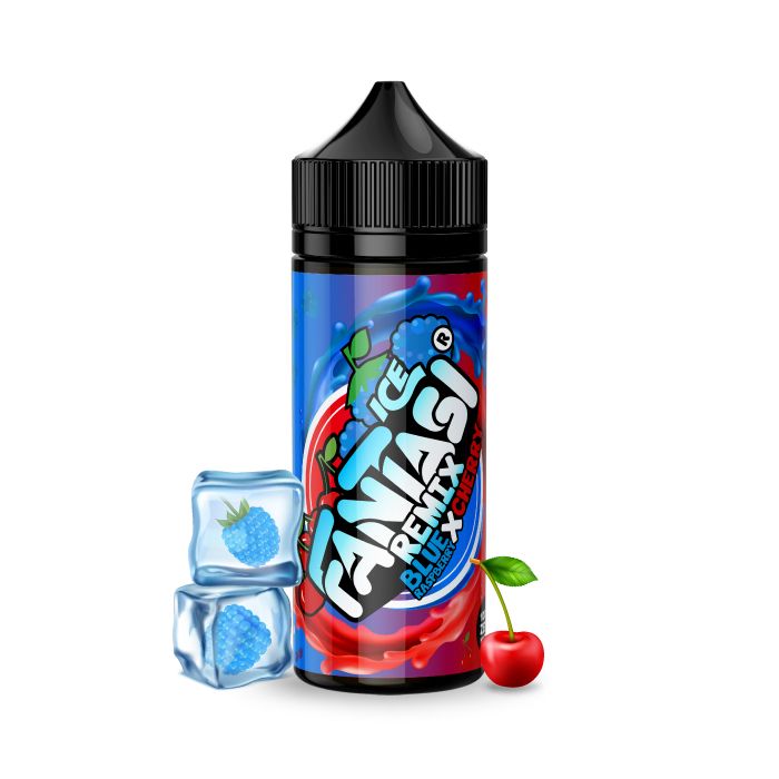 593932 Blue Raspberry X Cherry Ice 70/30 E Liquid Fantasi